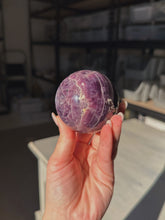 Load image into Gallery viewer, Gem AAA grade lepidolite sphere