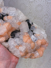 Load image into Gallery viewer, Zeolite freeform (apophyllite, stilbite, black druzy chalcedony)