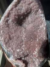 Load image into Gallery viewer, Pink druzy amethyst geode/cluster

