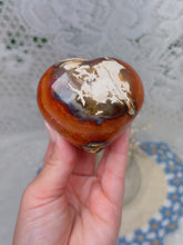 Load image into Gallery viewer, Carnelian &amp; orca agate heart

