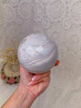 Load image into Gallery viewer, Flower agate sphere
