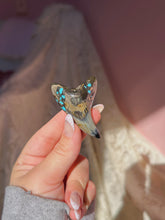 Load image into Gallery viewer, Rare Benedini tooth with turquoise/pyrite inlay
