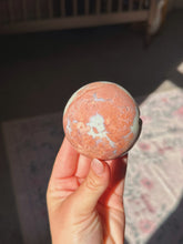 Load image into Gallery viewer, Petal agate sphere
