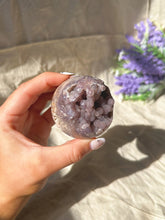 Load image into Gallery viewer, Grape agate sphere
