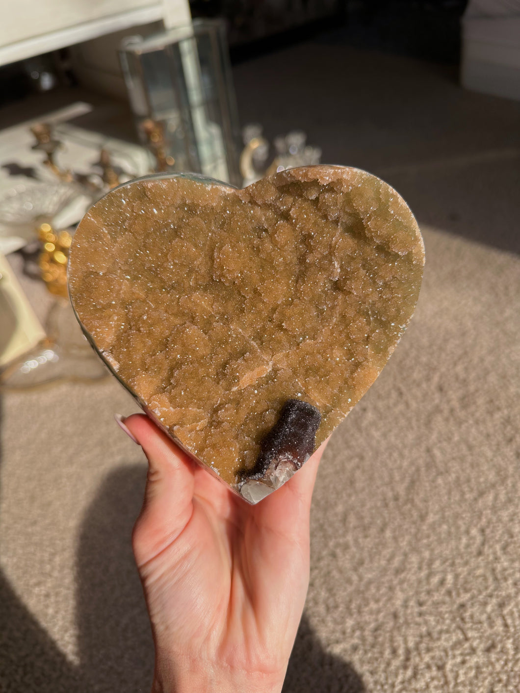 Champagne sugar druzy amethyst