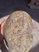 Load image into Gallery viewer, Magical plume filled flower agate freeform
