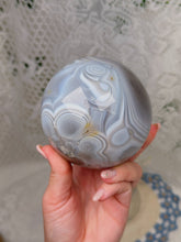 Load image into Gallery viewer, Orca agate sphere

