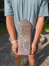 Load image into Gallery viewer, Blurple smoky statement rose quartz (over 24 pounds)
