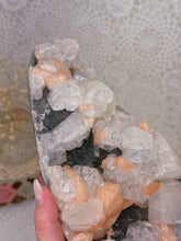Load image into Gallery viewer, Zeolite freeform (apophyllite, stilbite, black druzy chalcedony)
