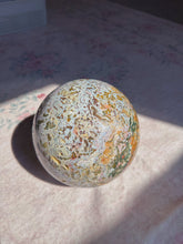 Load image into Gallery viewer, Magical 21pounds 7oz cosmic sea jasper sphere 🩵
