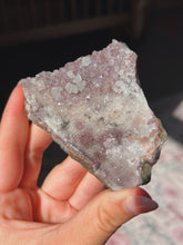 Load image into Gallery viewer, Druzy amethyst cluster with calcite
