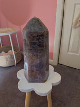 Load image into Gallery viewer, Blurple smoky statement rose quartz (over 24 pounds)
