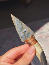 Load image into Gallery viewer, Dendritic agate arrow head with bone handle
