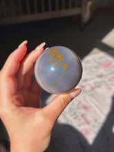 Load image into Gallery viewer, Druzy agate sphere with quartz

