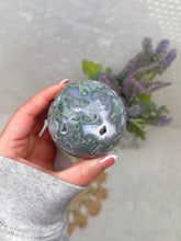 Load image into Gallery viewer, Moss agate sphere
