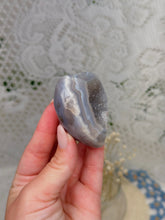 Load image into Gallery viewer, Druzy quartz &amp; agate heart

