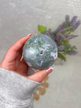 Load image into Gallery viewer, Moss agate sphere
