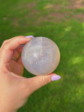 Load image into Gallery viewer, Gemmy star blue rose quartz sphere
