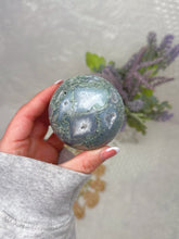 Load image into Gallery viewer, Moss agate sphere
