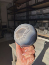 Load image into Gallery viewer, Druzy agate sphere
