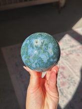 Load image into Gallery viewer, Moss agate sphere
