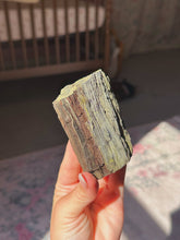 Load image into Gallery viewer, Perminalized wood with chalcopyrite (sheds easily)
