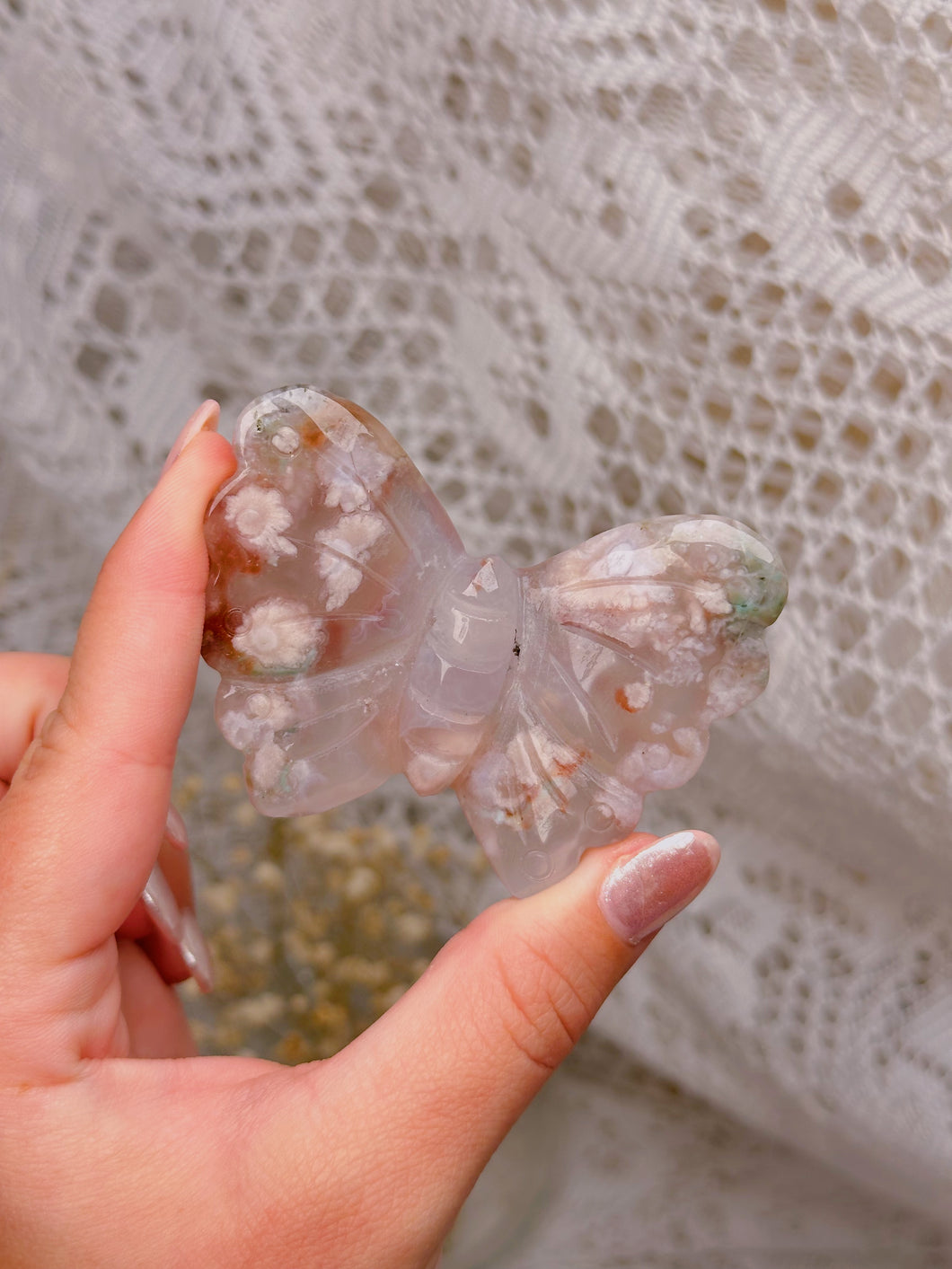 Flower agate butterfly