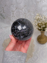 Load image into Gallery viewer, Indigo gabbro sphere
