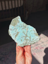 Load image into Gallery viewer, Rare larimar and petrified wood slab
