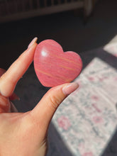 Load image into Gallery viewer, Pink Petrified wood heart
