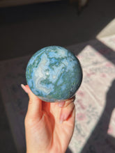 Load image into Gallery viewer, Moss agate sphere
