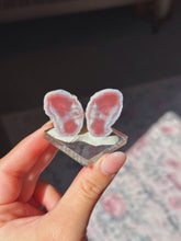 Load image into Gallery viewer, Swazi rose agate butterfly pair
