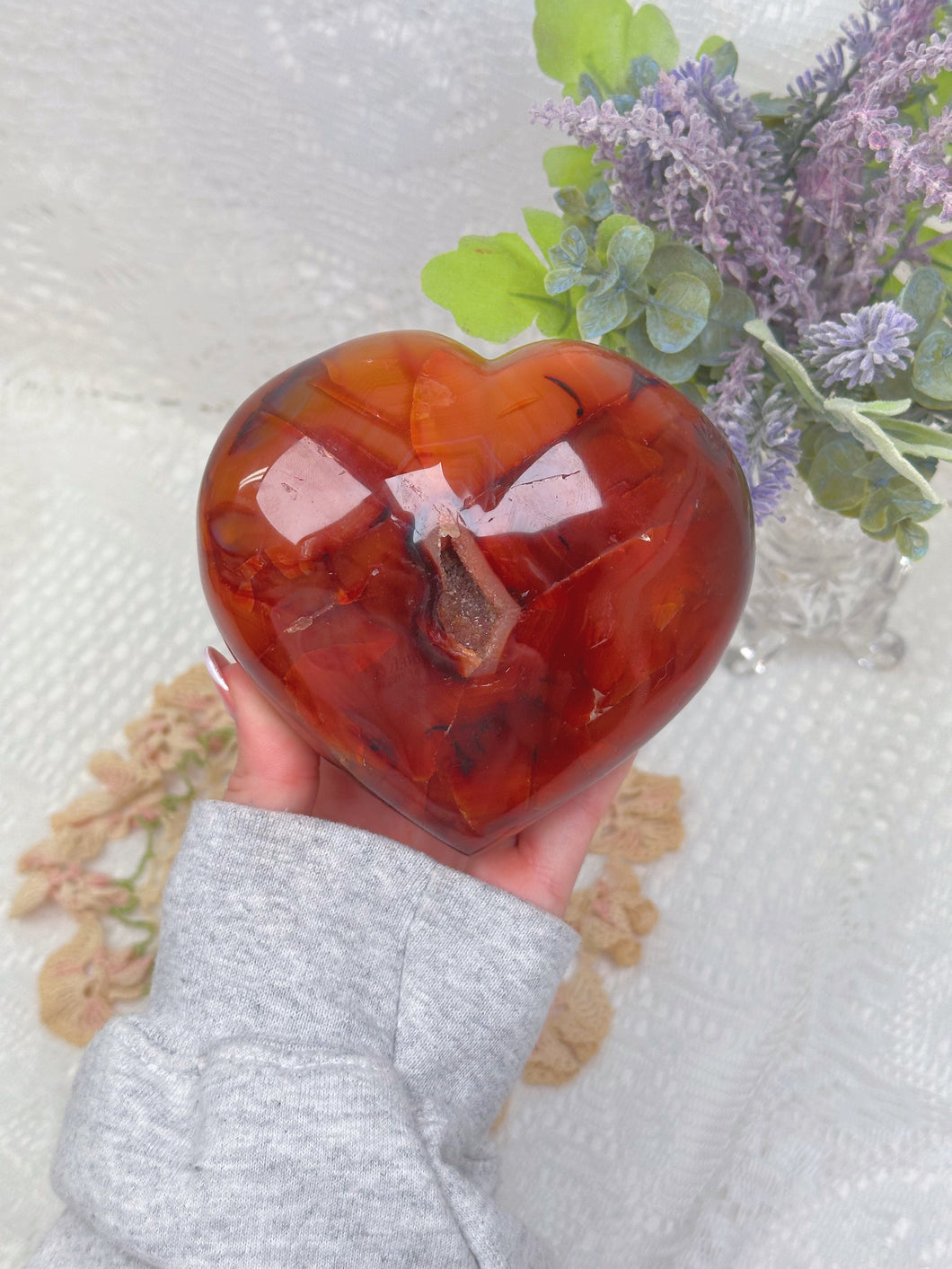 Carnelian heart