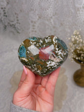 Load image into Gallery viewer, Ocean/sea jasper heart
