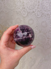 Load image into Gallery viewer, Gem AAA grade lepidolite sphere
