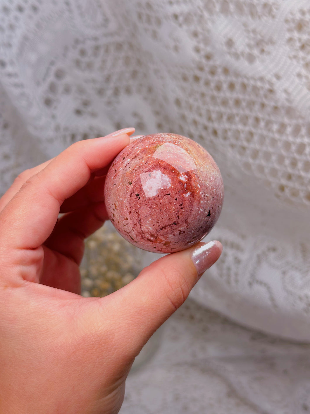 Unicorn jasper sphere