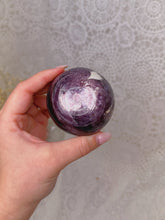 Load image into Gallery viewer, Gem AAA grade lepidolite sphere
