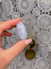Load image into Gallery viewer, Blue lace agate shiva *repaired*
