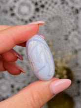 Load image into Gallery viewer, Blue lace agate shiva *repaired*
