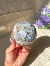 Load image into Gallery viewer, Ocean/sea jasper sphere
