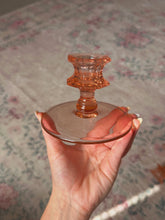 Load image into Gallery viewer, Vintage pink glass stand (2 available)
