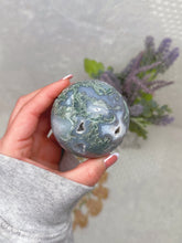 Load image into Gallery viewer, Moss agate sphere
