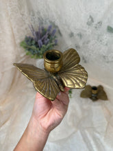 Load image into Gallery viewer, Antique brass butterfly stand SET OF 2
