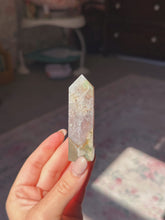 Load image into Gallery viewer, Flower agate with amethyst tower
