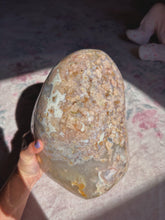 Load image into Gallery viewer, Magical plume filled flower agate freeform
