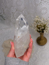 Load image into Gallery viewer, Clear quartz lemurian stand
