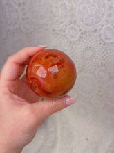 Load image into Gallery viewer, Carnelian sphere
