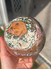 Load image into Gallery viewer, RARE Veinless ocean jasper sphere
