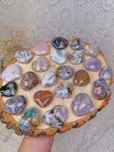 Load image into Gallery viewer, Ocean/sea jasper mini hearts
