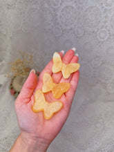 Load image into Gallery viewer, Orange calcite butterfly
